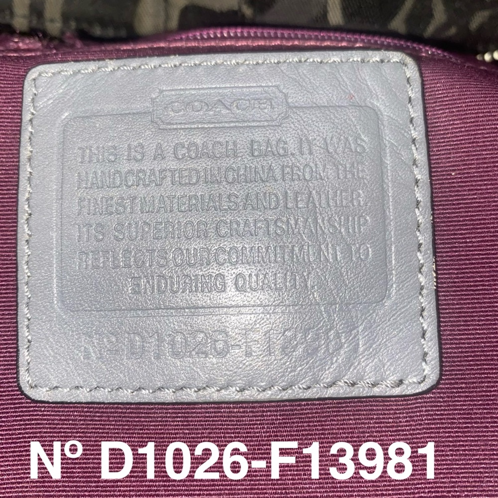 Coach Carly Large Multi Silver/Black Hobo Bag GUC - Picture 12 of 16
